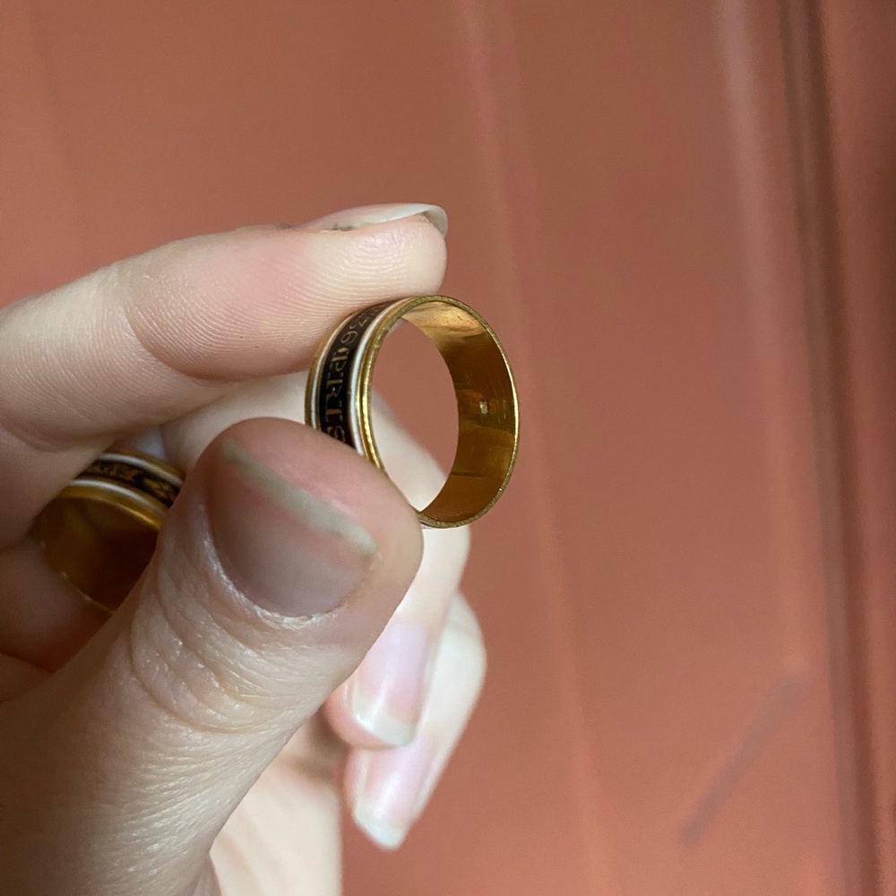 Two 18k Mourning Rings - Picture 13 of 13